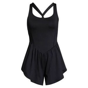 FP Movement by Free People Romper Womens XS Black Eternal Sunshine Athletic Tank